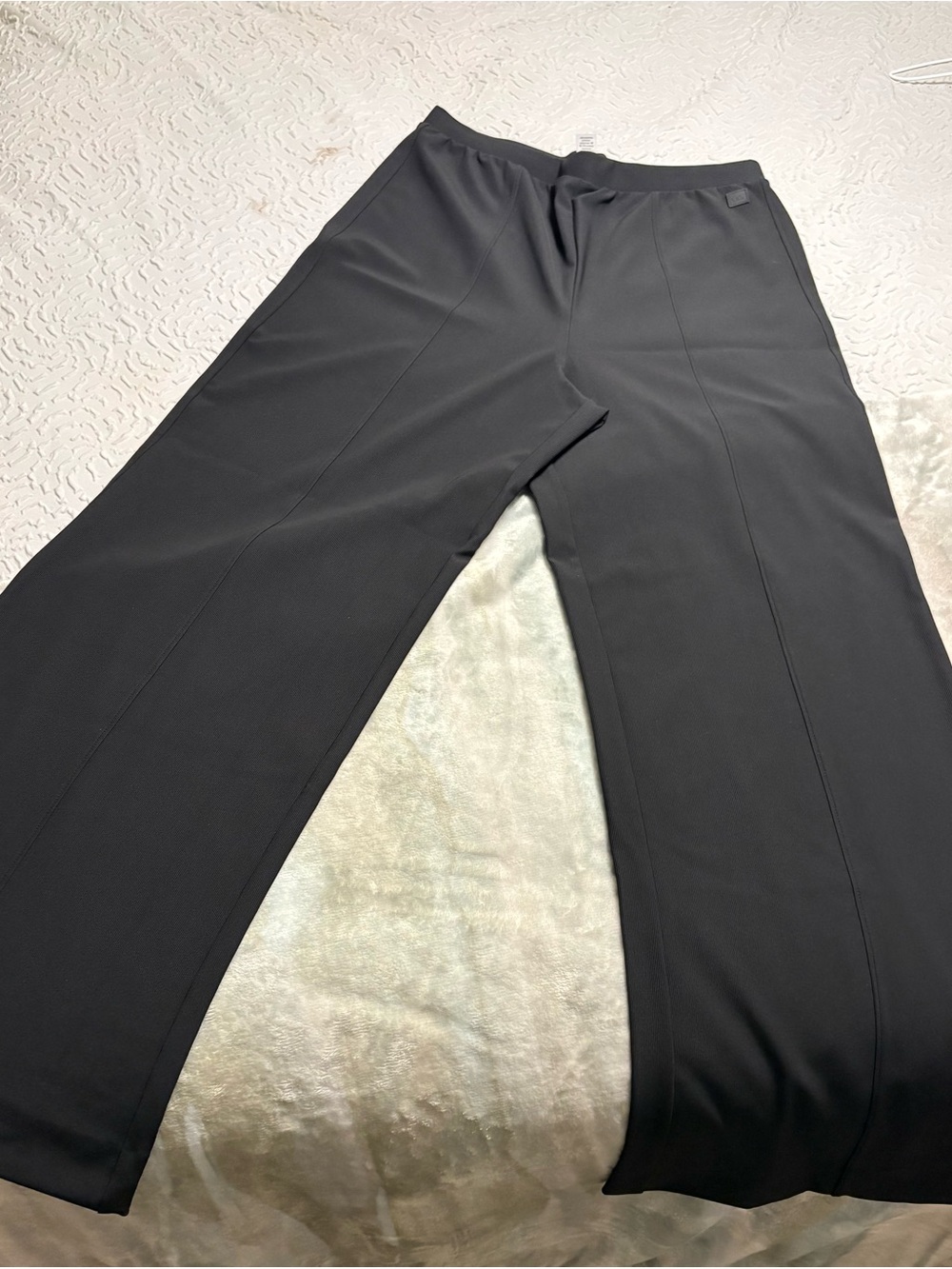 Victoria Secret Women Black Stretch Wide-Leg Pants Large